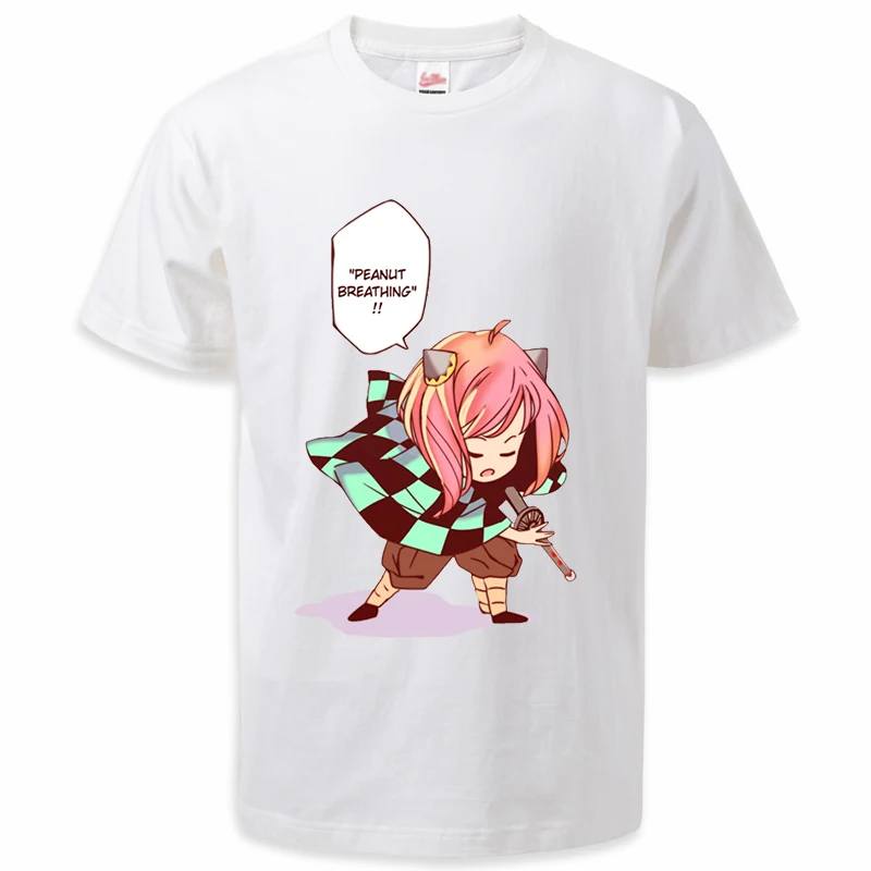 Slídit čeleď japonec kreslený léto tshirts muži ženy anime kawaii anya forger slídit X čeleď T kosile krátce rukáv tričko móda