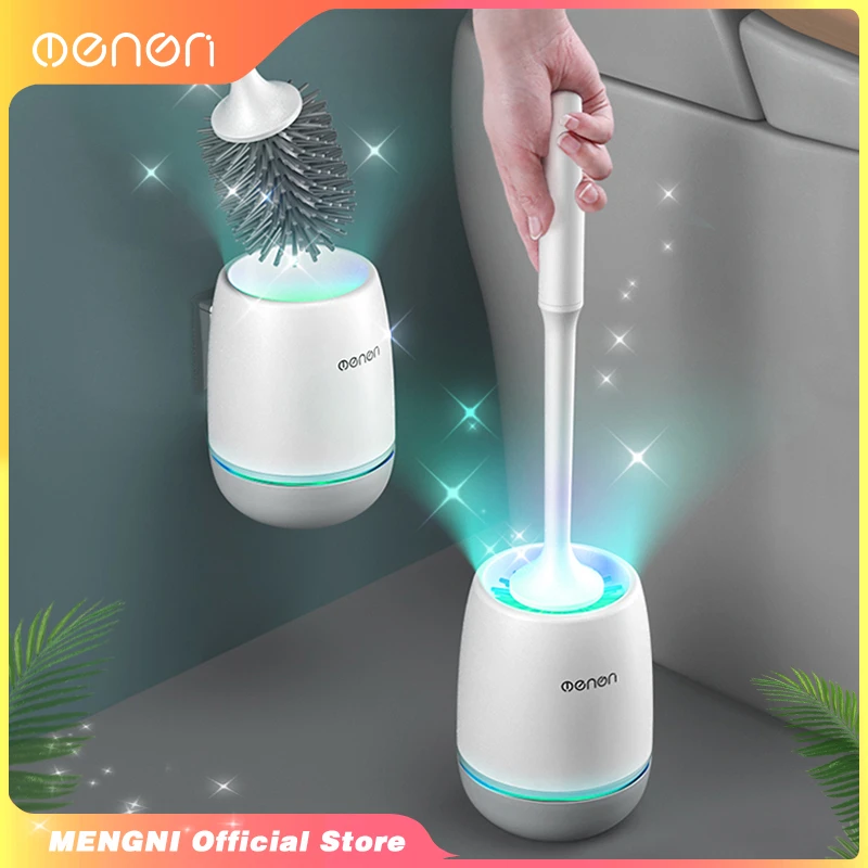 Toilet Accessories Toilet Brush Silicone Brush Cleaning Toilet Tpr