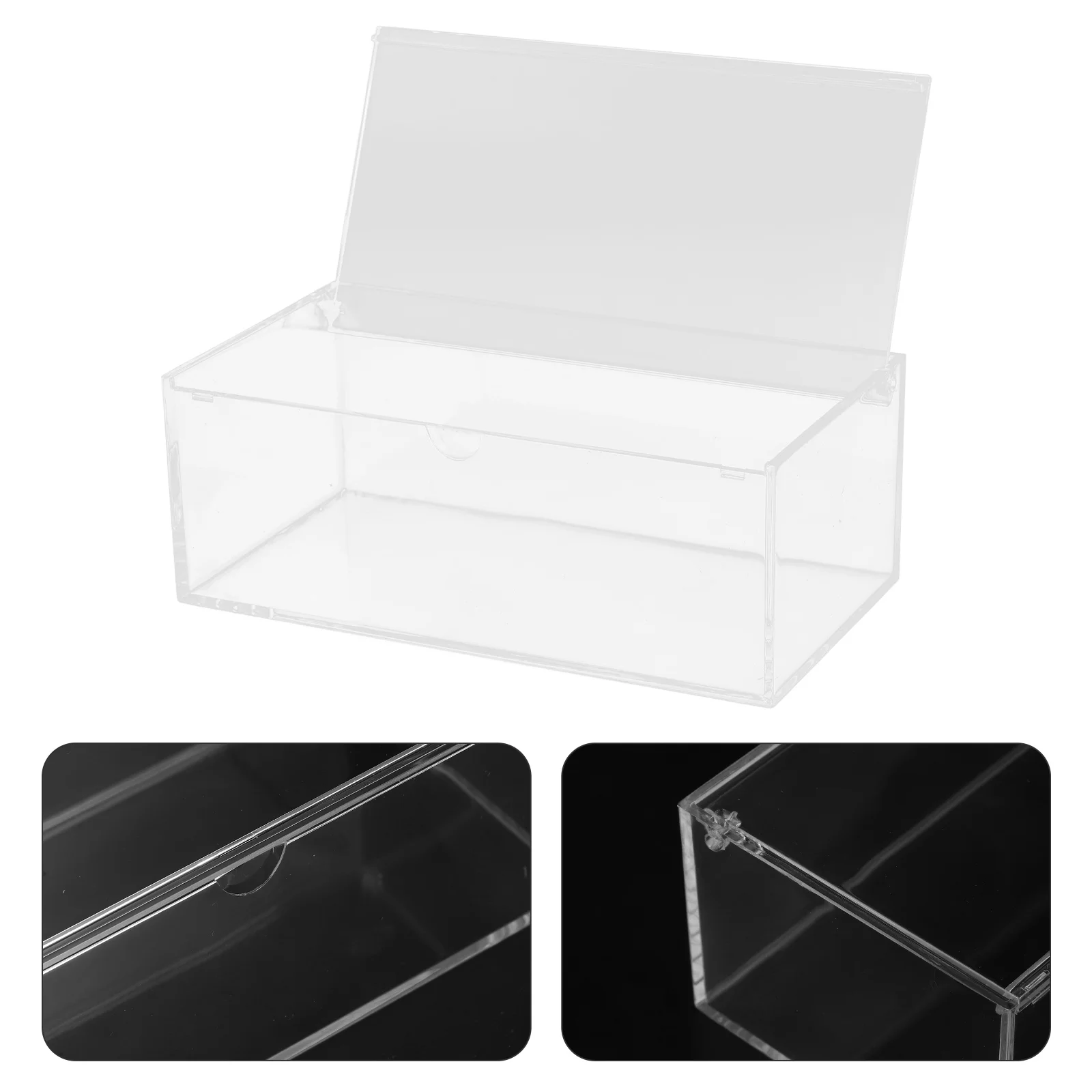 Dryer Sheet Box Laundry Beads Dispenser Clear Organizer with Lid Multifunction Container Acrylic Case Containers 4