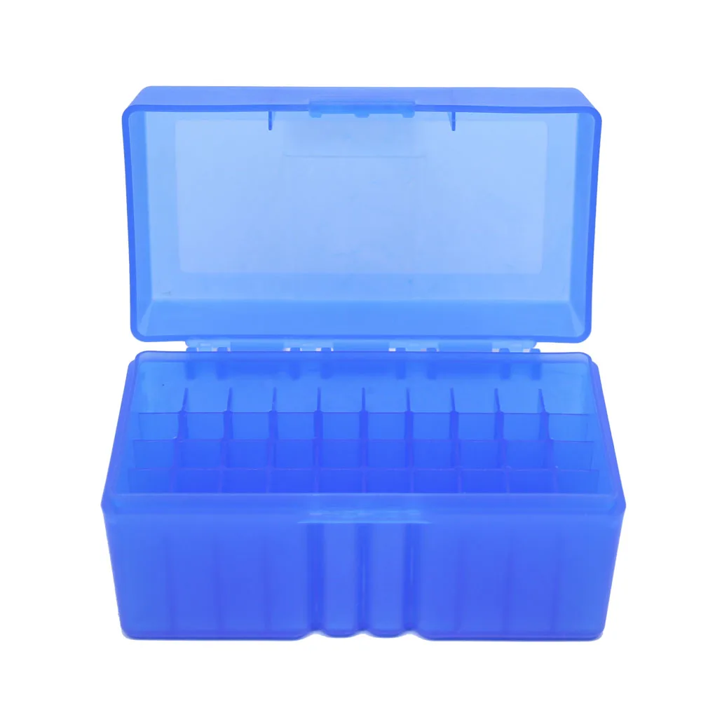 50/100 Runden Taktische Kugel Box 9mm/.223/.38Super Pistole Gewehr Munition Tragen Lagerung Box Flip-Top Kugeln fall Jagd Zubehör – Detail 29