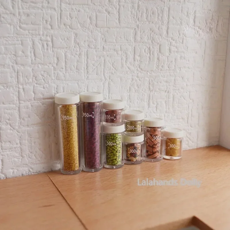 Doll House Mini Sealed Cans, Candy Cans, Storage Bottles for OB11, Blythe Doll Furniture Decorative Accessories