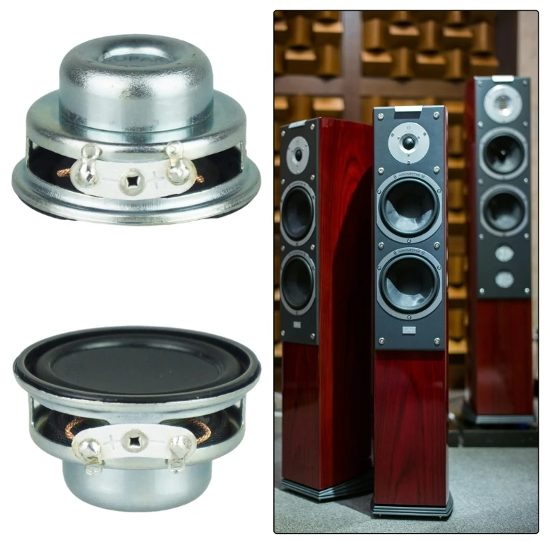 2Pcs 3W 4Ohm Speakers 36mm Round Loudspeaker Subwoofer Multimedia Portable Speakers Amplifier Loudspeaker