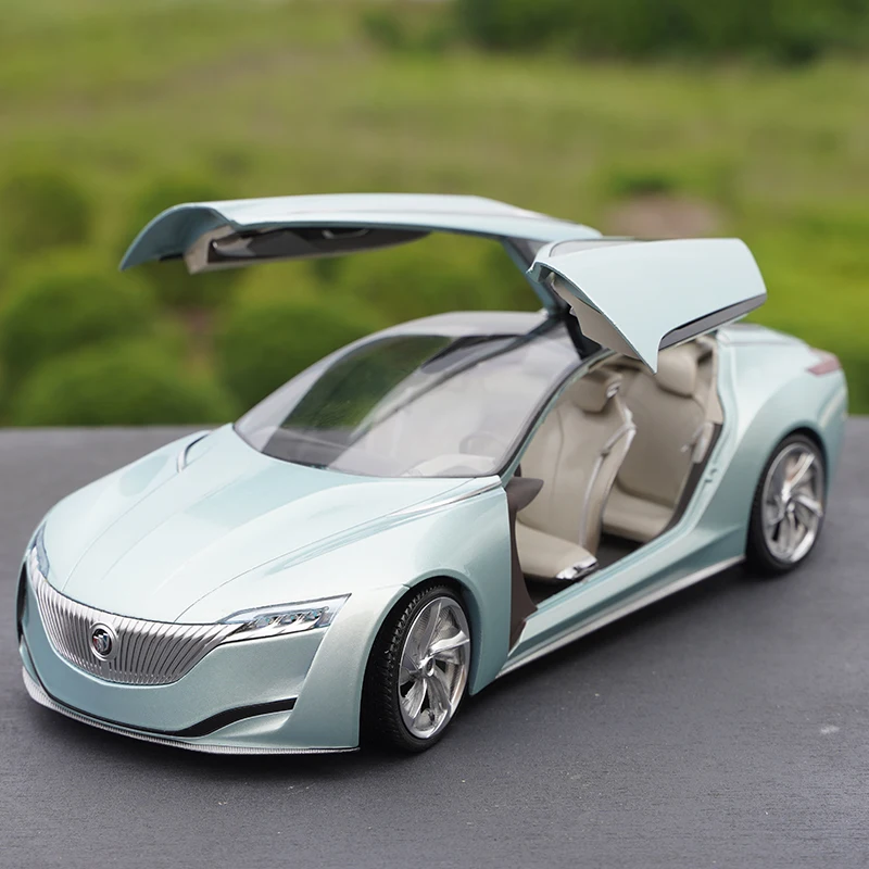 Buick Riviera Future Concept Car 1:18 Simulazione In Lega In Scala Die-Cast Metal Car Model Ornament Collezione Regalo Souvenir Per Ragazzi