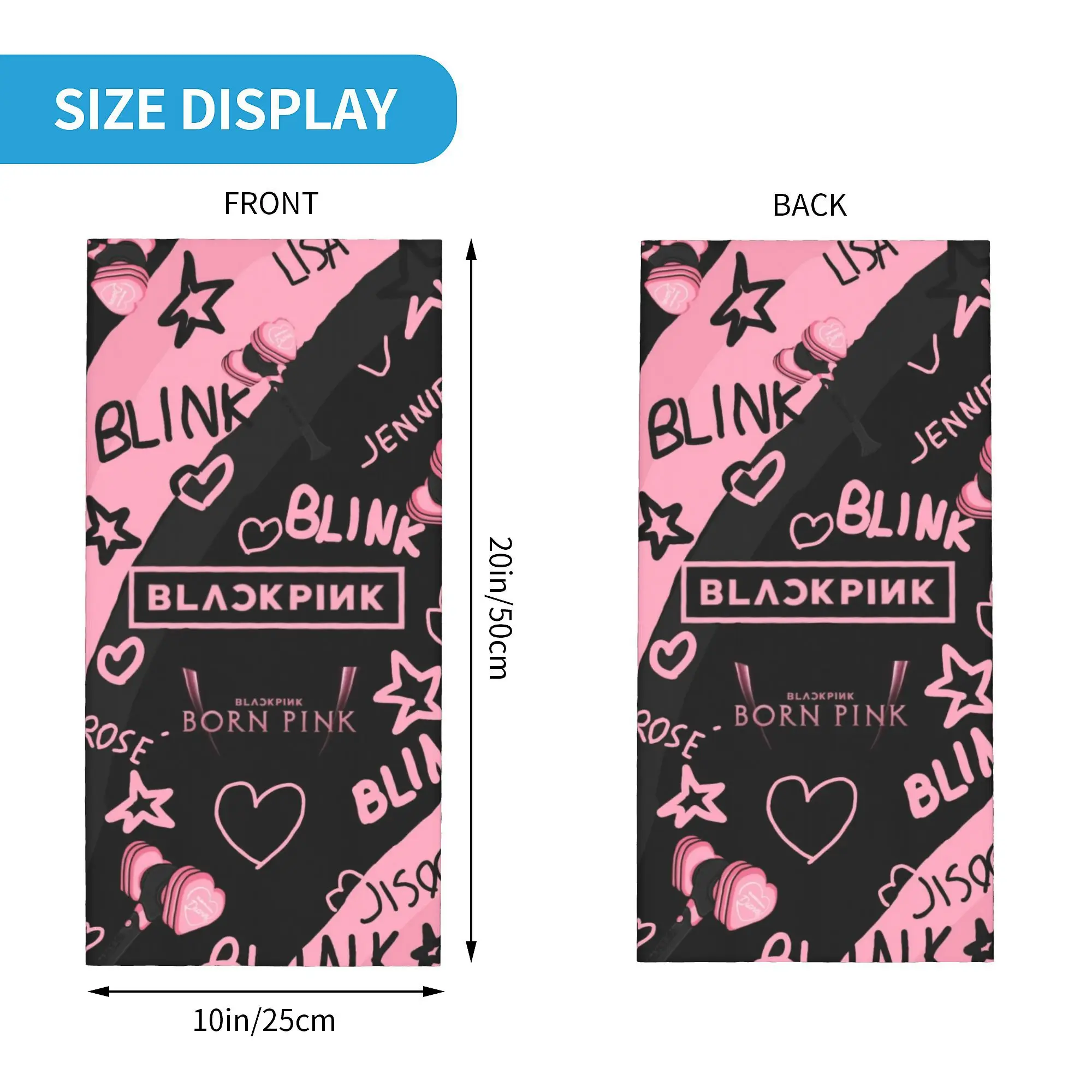 Bandana Scarf Bandana Neck Warmer Kpop Neck Gaiter Men Women UV Face Shield Winter Cycling