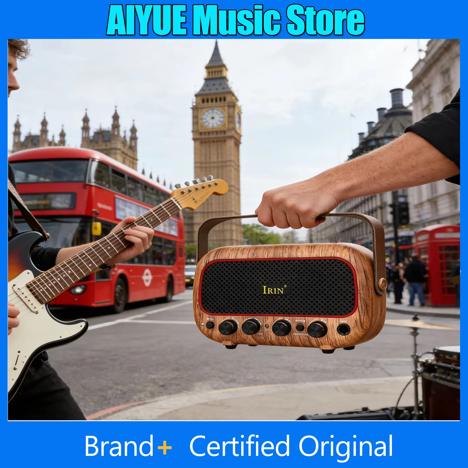 IRIN Amplifier MY-01 Bluetooth Audio AMP Portable Speaker Electric Guitar Mini Amplifier 5W Output Guitar Parts