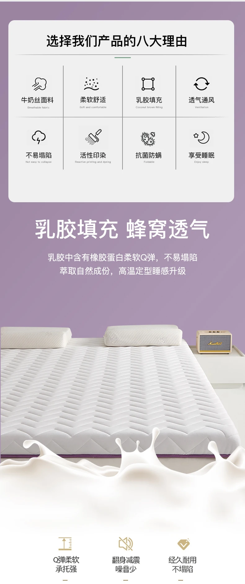 Description Picture 6 of itemDropshipping Customizable Size Mattress Soft Mattress Home Tatami Mat Was The Floor Mat Student ZHA03-25999