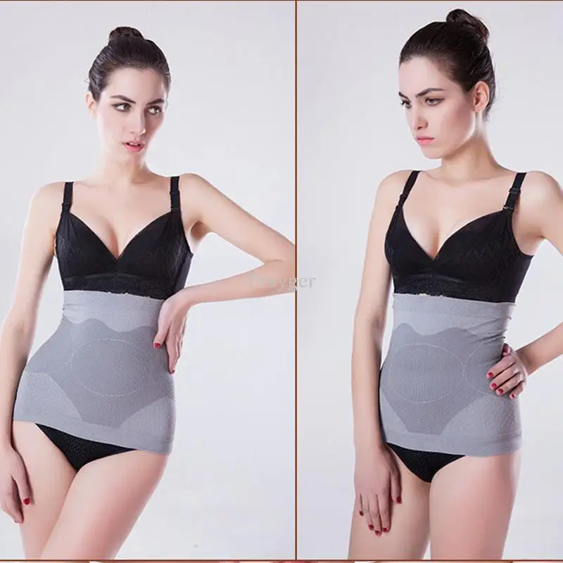  Women Bamboo Belt Slimming Shaper Belly Girdle Waist Cinchers Seamless Control Tummy Trimmer Corset Wrap
