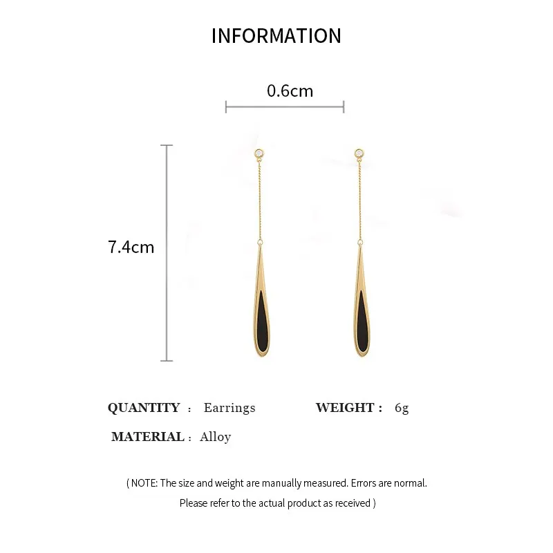 Korean Fashion Gold Square Drop Tassel Earrings for Women – Long Dangle Earrings, Party Jewelry Gift - GloreeWorld - Image 6