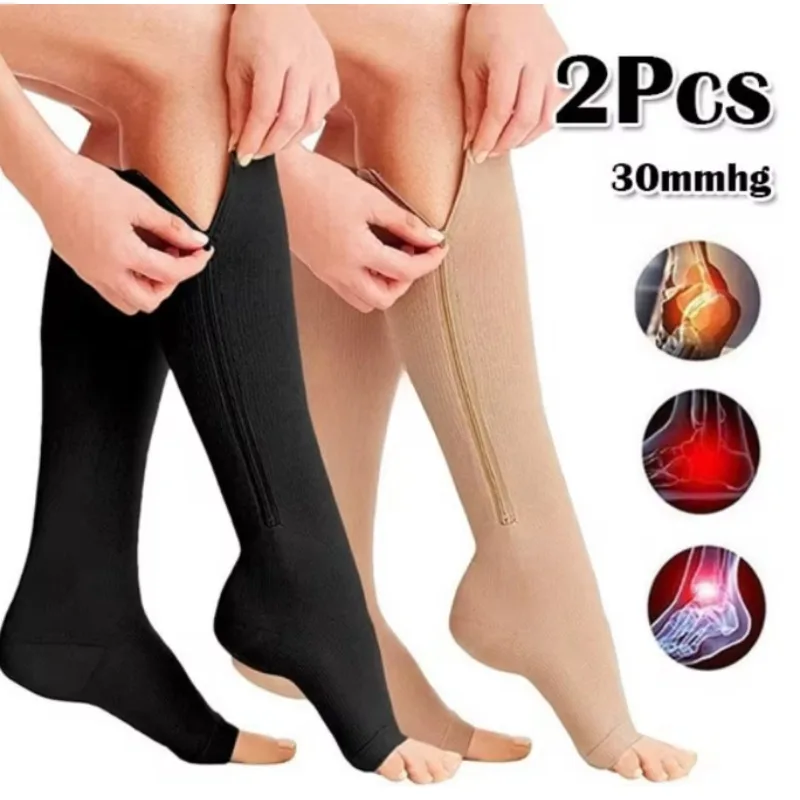 Zipper Compression Support Socks 1