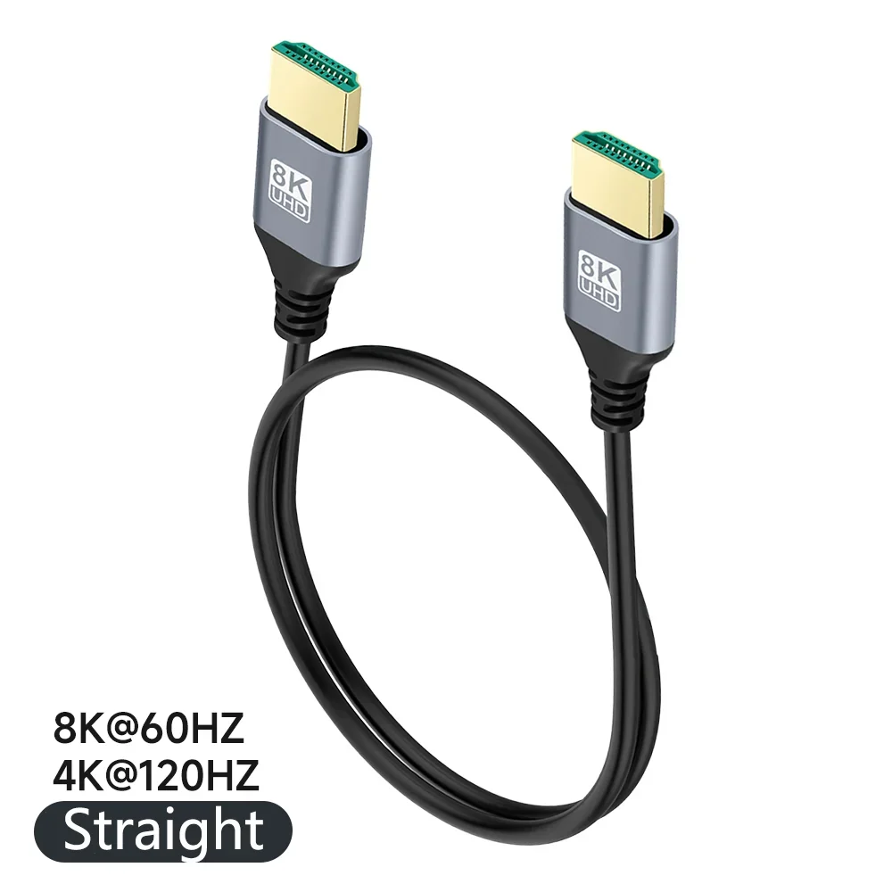90 Degree HDMI Cable Cord 8K 60Hz 4K 120Hz Ultra High