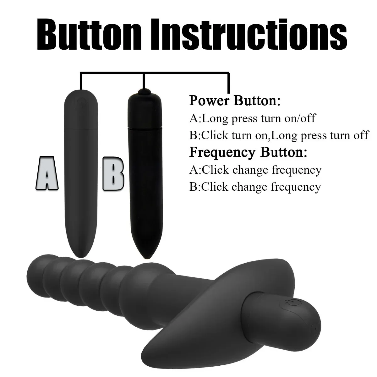 Silicone 10 Speeds Anal Plug Prostate Massager Vibrator Butt Plugs 6 Beads Sex Toys For Woman Couple Men Adult Product Sex Shop_voghion.com