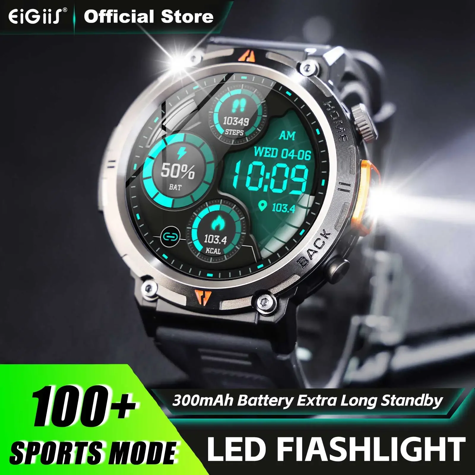 EIGIIS Bluetooth Call Smart Watch for Men