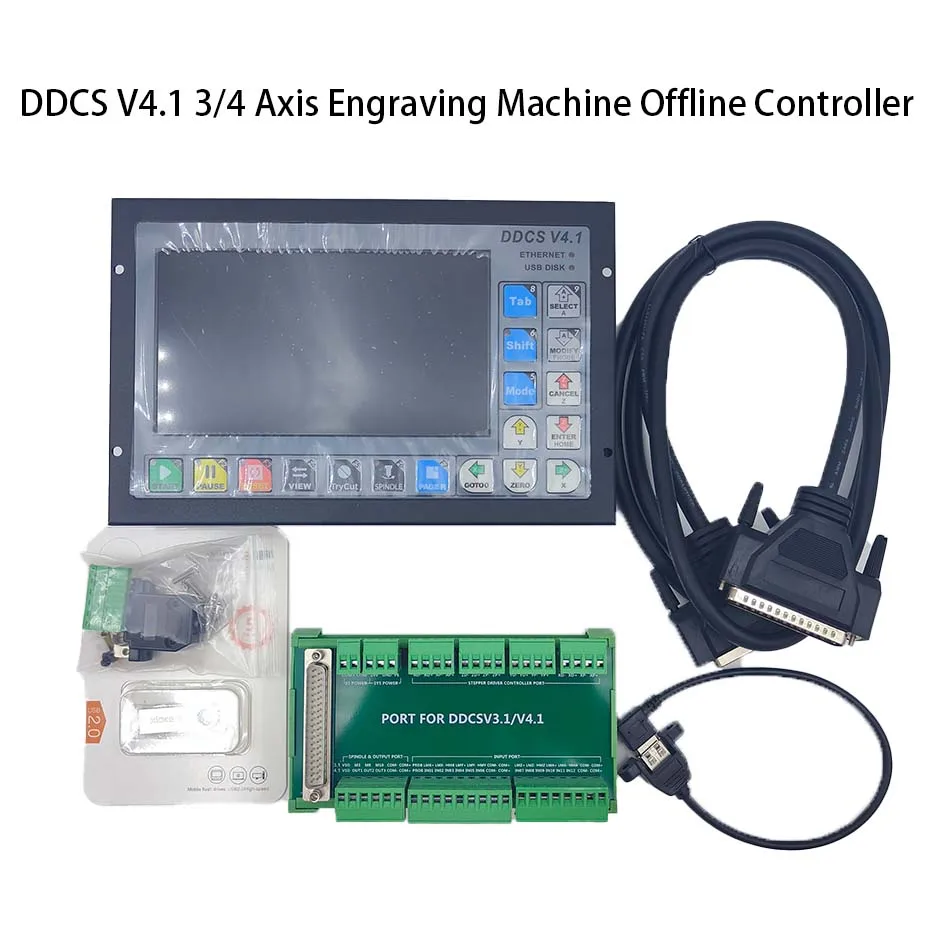 독립형 모션 컨트롤러 오프라인 컨트롤러, 지지대 3/4 축, USB CNC 컨트롤러 인터페이스, DDCSV4.1