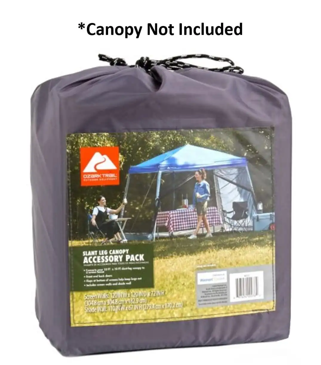 Slant-Leg Canopy Accessory Pack, Gray (10' x 10' Slant-Leg Canopy Sold Separately)
