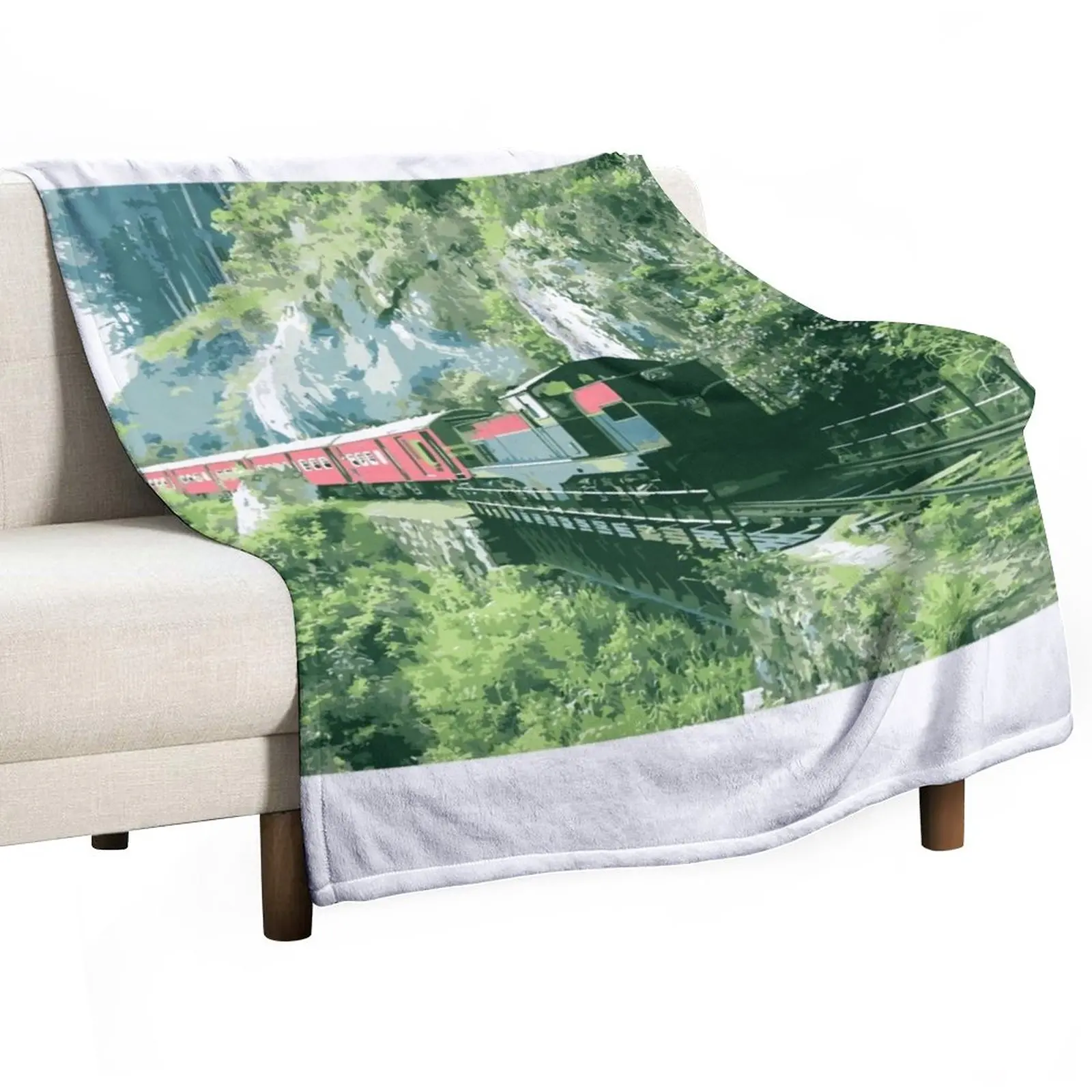 

Train Art Throw Blanket Luxury Brand Blanket sofa bed Thermal Blanket