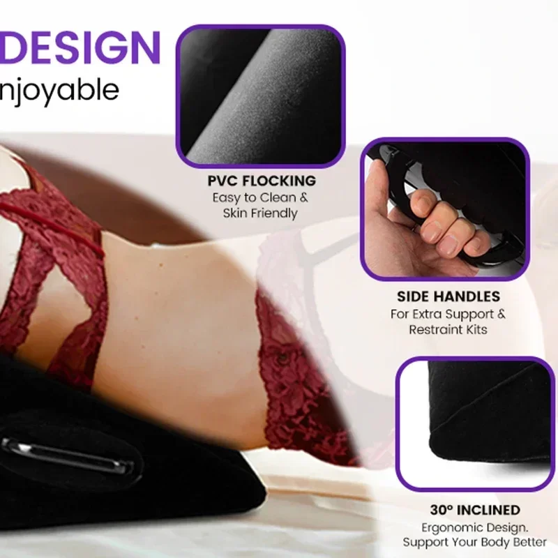 Sex toys pillow inflatable Bdsm furniture orthopedic wedge sofa erotic couples supplies