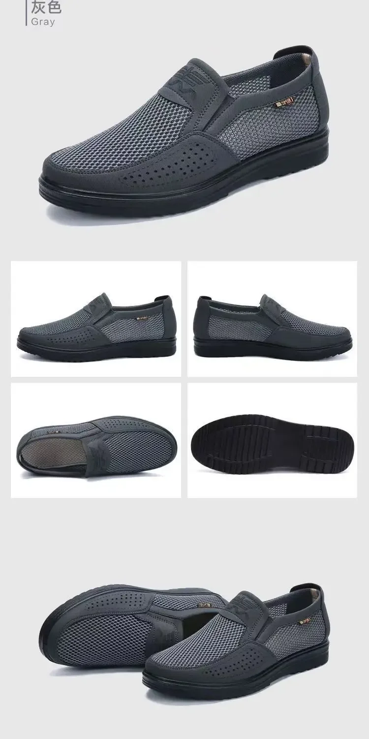 Mesh Men's Summer Shoes Fashionable Comfortable Casual Shoes Lightweight Breathable Men's