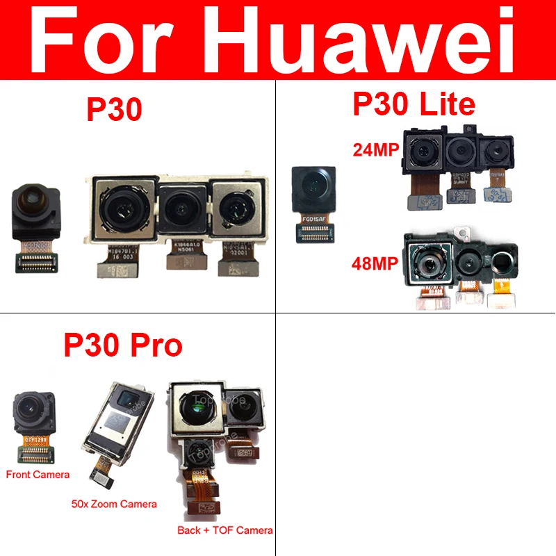 Front Facing Rear Main Camera For Huawei P30 P30Pro P30Lite Front