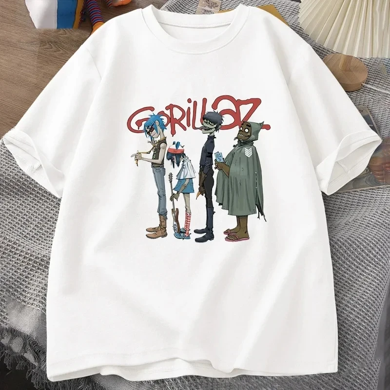 Music Band Gorillaz PUNK ROCK T Shirt Men Women Summer 90s O
