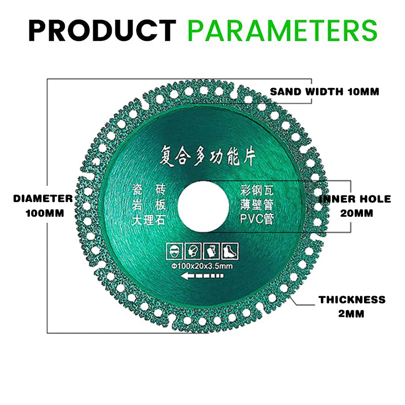 Indestructible Disc For Grinder Composite Cutting Saw Blade Ceramic Tile  Glass Cutting Disc For Angle Grinder Cut Off Wheels - Saw Blade - AliExpress