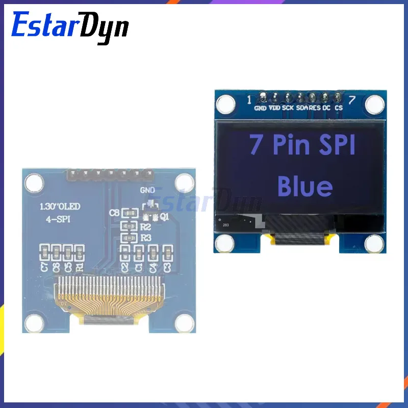 OLED Display Module 1.3 inch OLED White/Blue SPI/IIC I2C Communicate Color 128X64