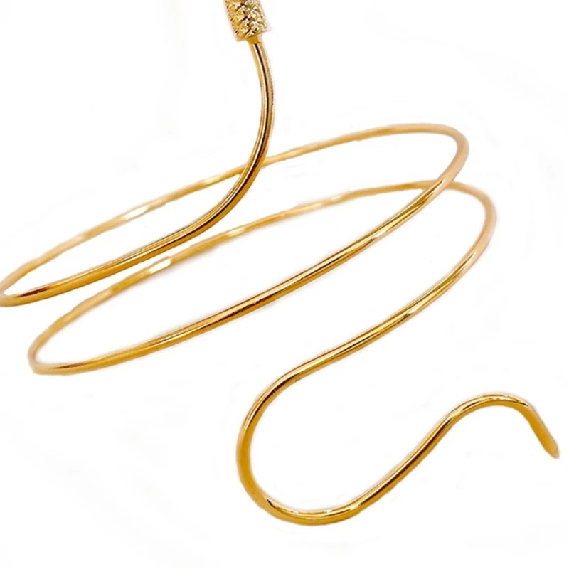 Snake Arm Cuff for Women Hip-pop Armlet Bangle Bracelet for Girls and Women 3