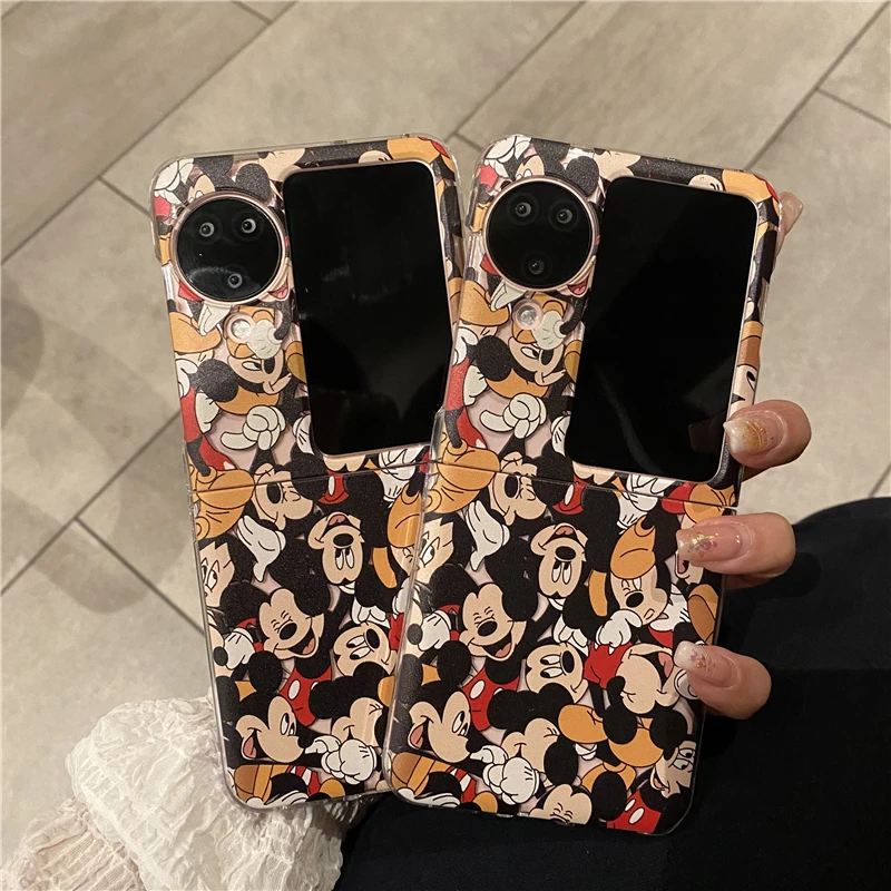 

Toy Anime Disney Cute Mickey Mouse FOR OPPO N2 N3 Flip Find N VIVO X Flip FOLD Cover Phone Case
