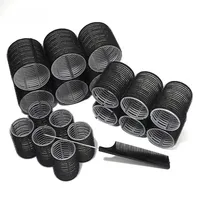Rouleaux de bouclage de cheveux de différentes tailles pour la coiffure paresseuse bricolage, bigoudis à frange d'air, outil de bouclage de cheveux en plastique 5