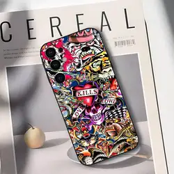 Stylish Ed Hardy Silicone Soft Phone Case - Samsung S24fe (Z1)