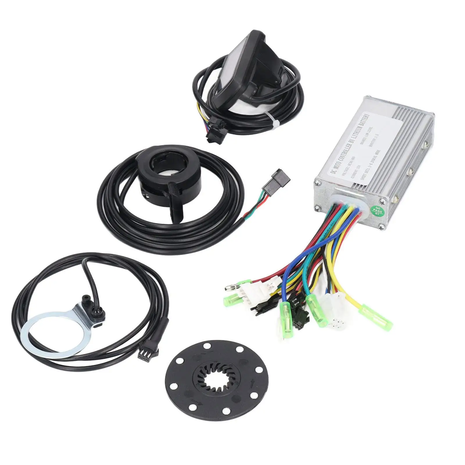 250/350W Electric Bike Controller Kit 36/48V 15A with Throttle & 10 Configurations-Complete Instrumentation Set