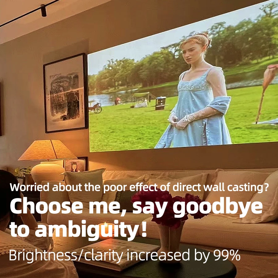 Latest 4K Home Ultra HD 5G Projector, Built in Android System, Built in Sound System, Supports Office and Entertainment