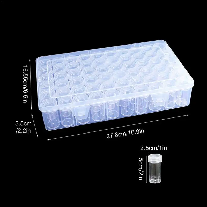 Seed Storage Box 60/24 Slots Clear Seed Storage Organizer With Lid