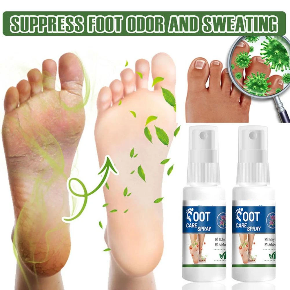 30ml Foot Deodorant Spray Relieve Itching Eliminate Athlete's Foot Moisturize Removal Care Odor Anti-Swea B9M2