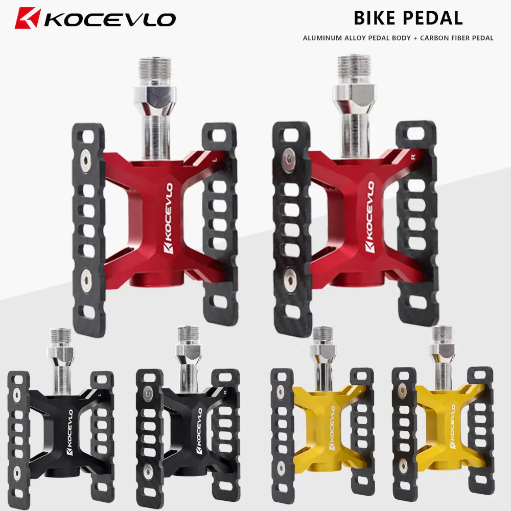 

Kocevlo Bike for Folding Bike Pedal Seal Bearing Aluminum Alloy +carbon For MTB Mountain Road Bicycle Accessories