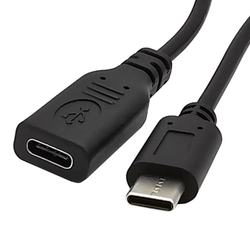 Compact USB-C Power Extension Cable with On/Off Switch