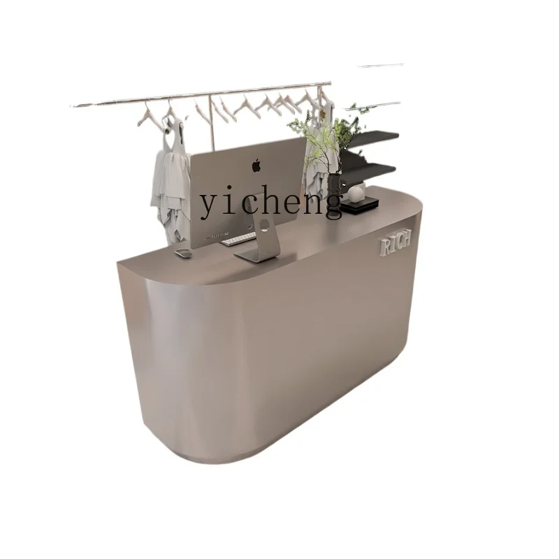 

TQH stainless steel clothing store cashier shop small beauty salon front desk reception simple