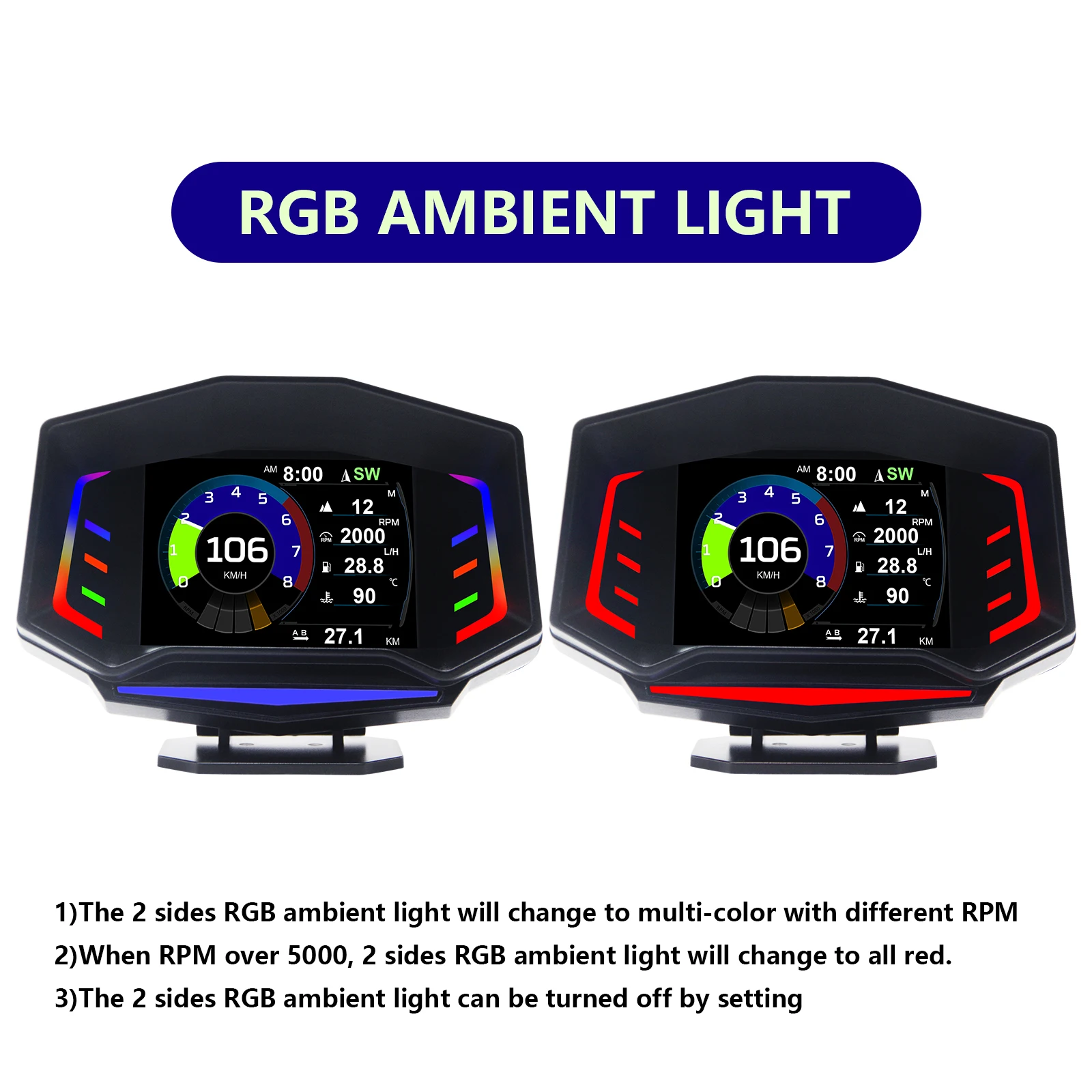 AP-8 HUD   ÷ OBD+GPS  ý   ǻ  ڵ ̺ ڵ 