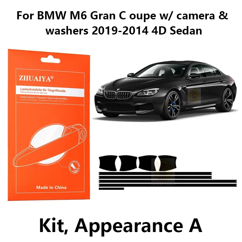 

Защитная пленка для красок дверной ручки, защитная пленка из ТПУ для BMW M6 Gran C УПА с камерой и шайбами 2019-2014 4D Седан