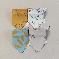 4 Pieces Baby Bibs Cotton Triangle Soft Teething Saliva Towel Burp Cloth Newborn Bandana Bib Baby Eating Accessories Wholesale 1