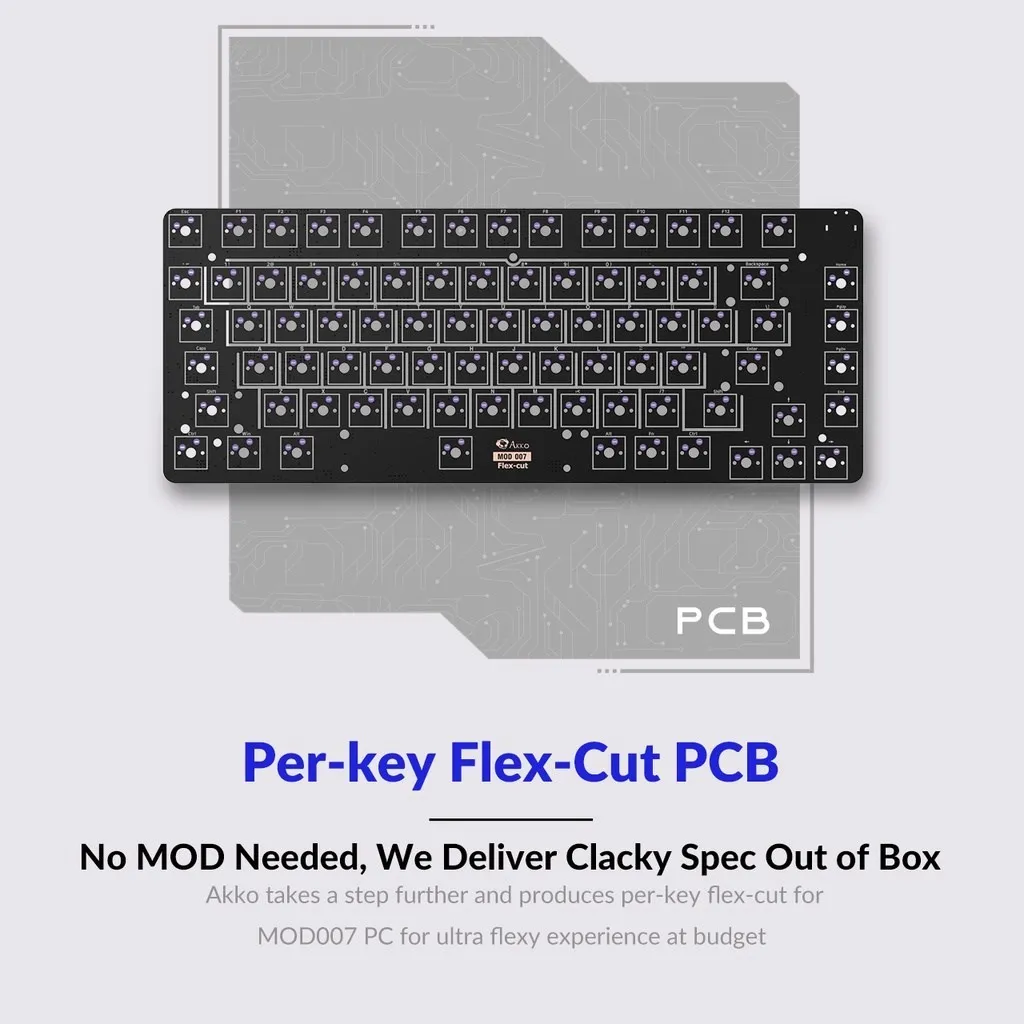 Akko mod 007 pcブルー75% メカニカルキーボード有線ホットスワップで 