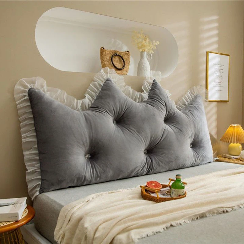 CrownPrincessLaceBedHeadCushionRemovableWashableBedHead