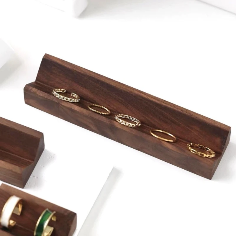 Modern Jewelry Display Container Elegant Jewelry Storage Holder Display Stand Rack for Organizing and Storing Rings 517F