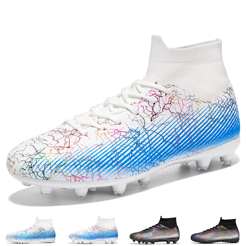 

Original Mens Soccer Shoes Indoor Soccer Boots Professional Football Shoes Tf Fg High Ankle Football Field Boots New Arrival