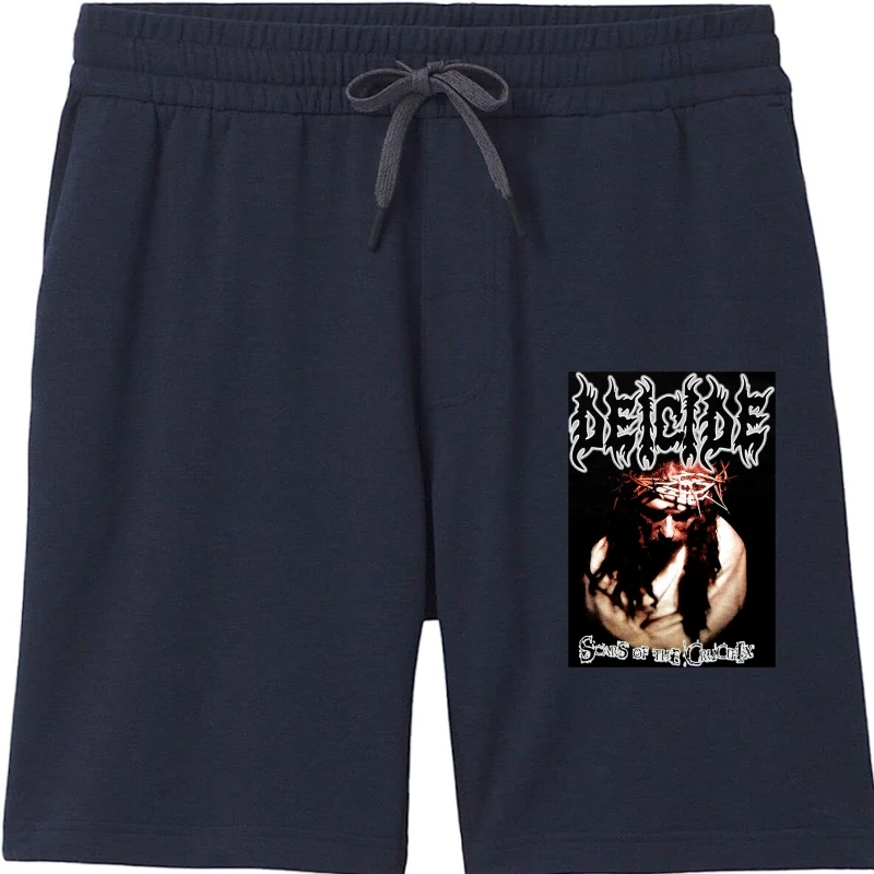 Deicide Cicatrici Da Uomo Del Crocifisso Pantaloncini Per Uomo Medio Nero Estate Casual Uomo Pantaloncini Pantaloncini Di Buona Qualità Per Uomo Panta