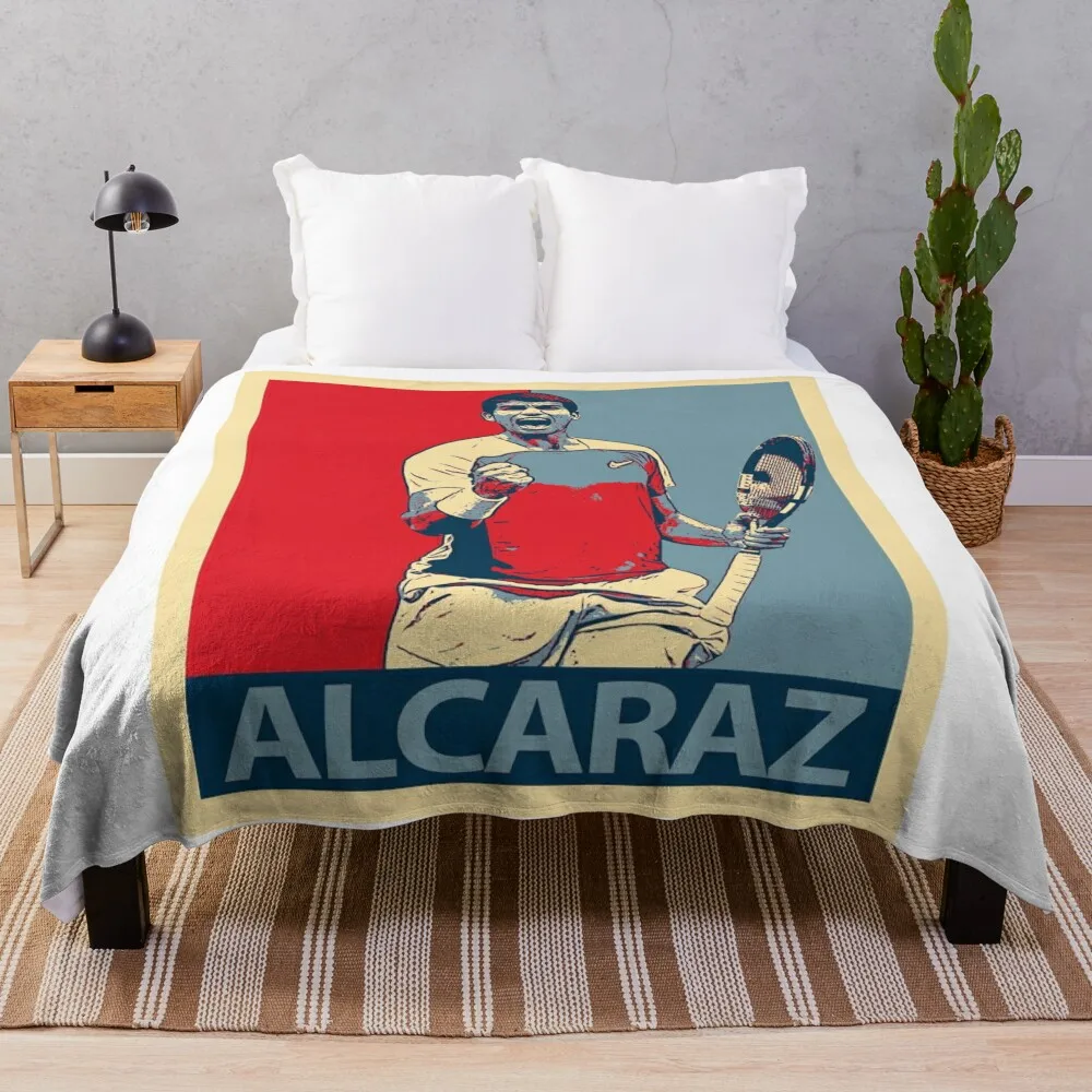 

carlos alcaraz Throw Blanket fluffy wednesday Blankets