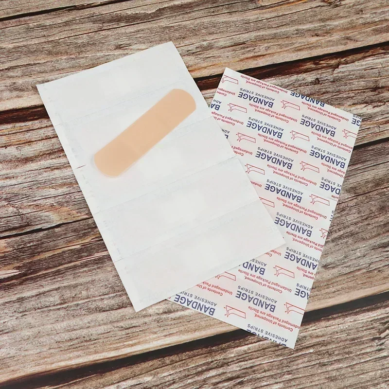 50/100pcs Band-Aids Waterproof Breathable Cushion Adhesive Plaster Wound Hemostasis Sticker Band First Aid Bandage Medical Gauze 5