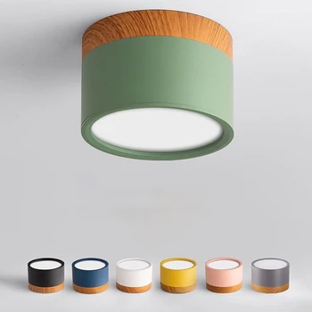 북유럽 스타일 LED 다운라이트 조명, 조도 조절 가능 5W 7W 9W12W15W, 모던 Led 표면 장착 천장 스포트라이트, 실내 장식 조명