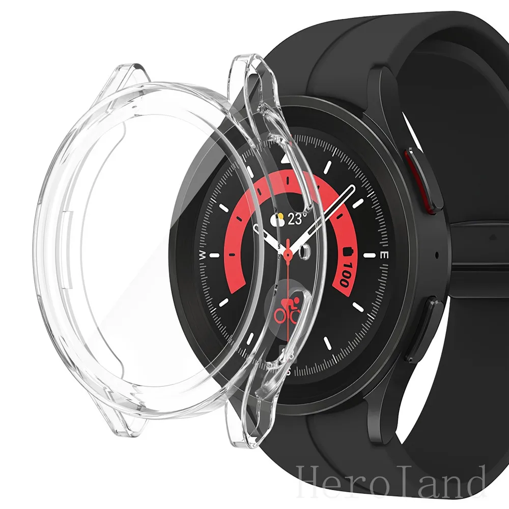 Full Protective Case Cover For Samsung galaxy watch 5 Pro 45mm SmartWatch Screen Protector Accessories Frame Cases Soft TPU hot