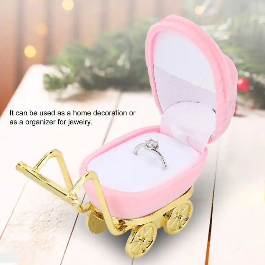 Caja De Joyas Con Forma De Piano - Interior Aterciopelado, Compacta, Ideal Para Pendientes Y Anillos