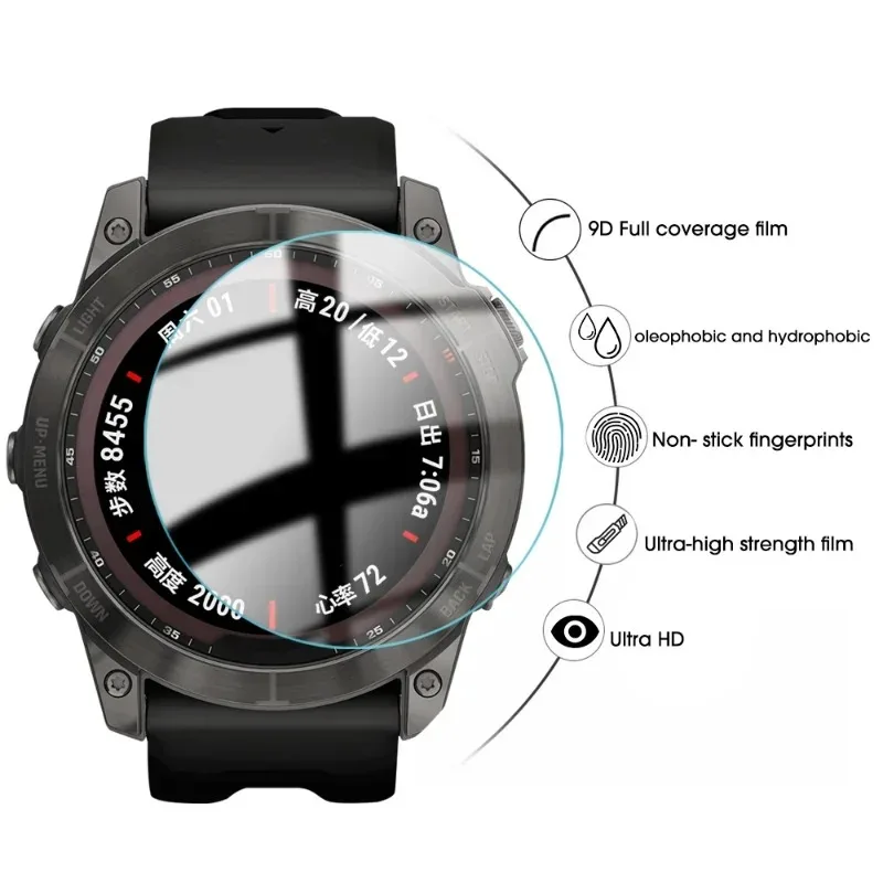 Premium Tempered Glass HD Screen Protector for Garmin Fenix - Anti-Scratch Film 10-Pack